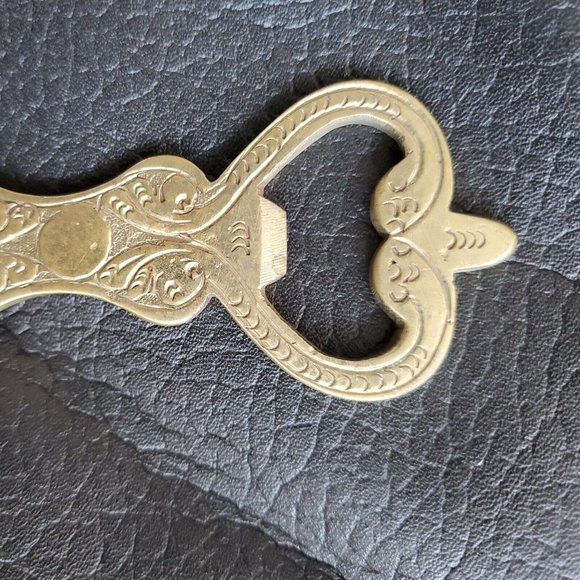 Decorative Metal Brass Bottle Opener with Patina Soft Drink Beer Soda Opener - Picture 2 of 6